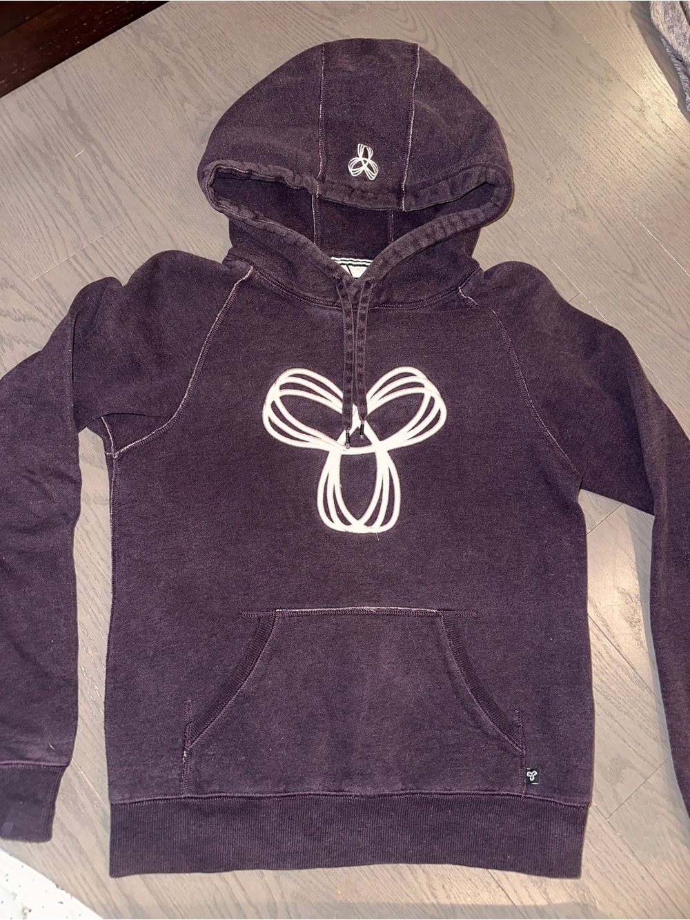 TNA Aritzia Purple Bow Hoodie Small Fleece Y2K
